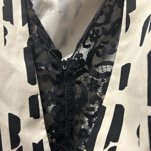 Cute Topshop Cream and Black Romper Size 6 - Picture 3 of 4